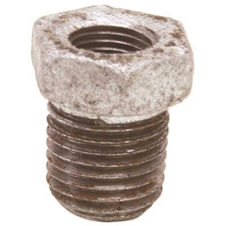 1 X 3/4 Lead Free Galvanized Malleable Bushing Silver